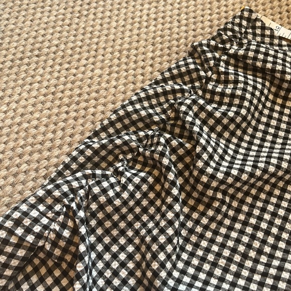 Zara Gingham Mini Skirt - Picture 3 of 4